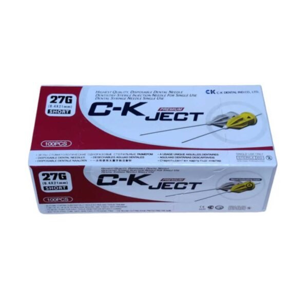 C-K Ject 27g short ( dental injection needles single use ) by tayatalnajoommedical.com