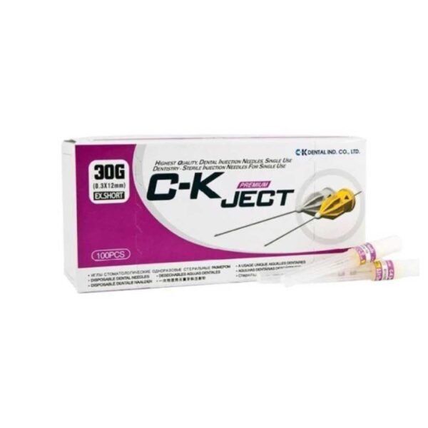 C-K Ject 30g Ex.short ( dental injection needles single use ) by www.tayatalnajoommedical.com