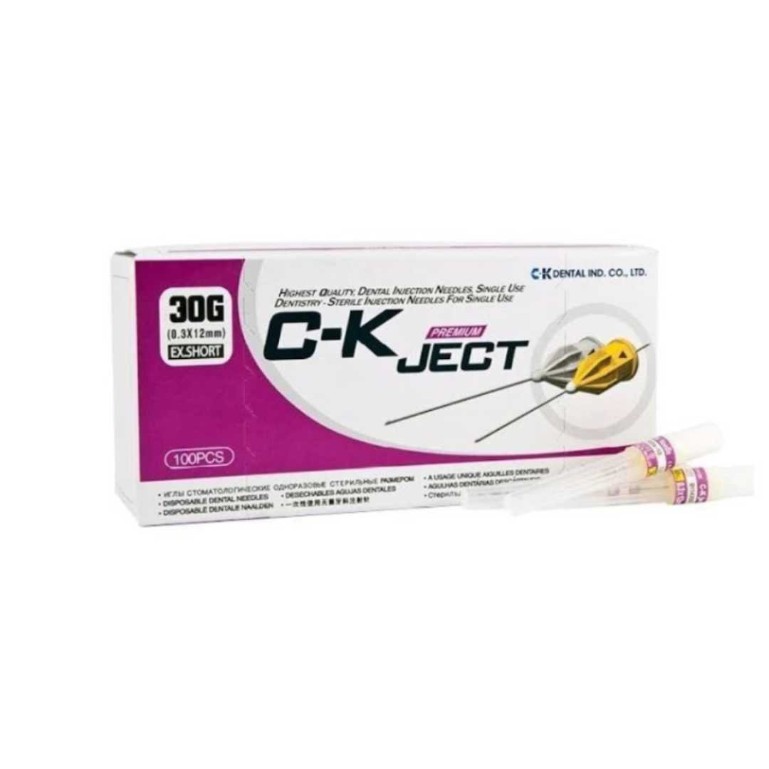 C-K Ject 30g Ex.short ( dental injection needles single use ) by www.tayatalnajoommedical.com