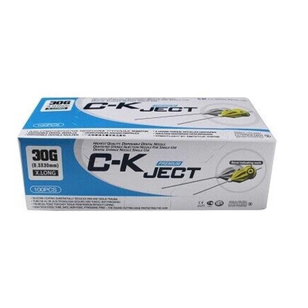 C-K Ject 30g X.long ( dental injection needles single use ) by www.tayatalnajoomedical.com