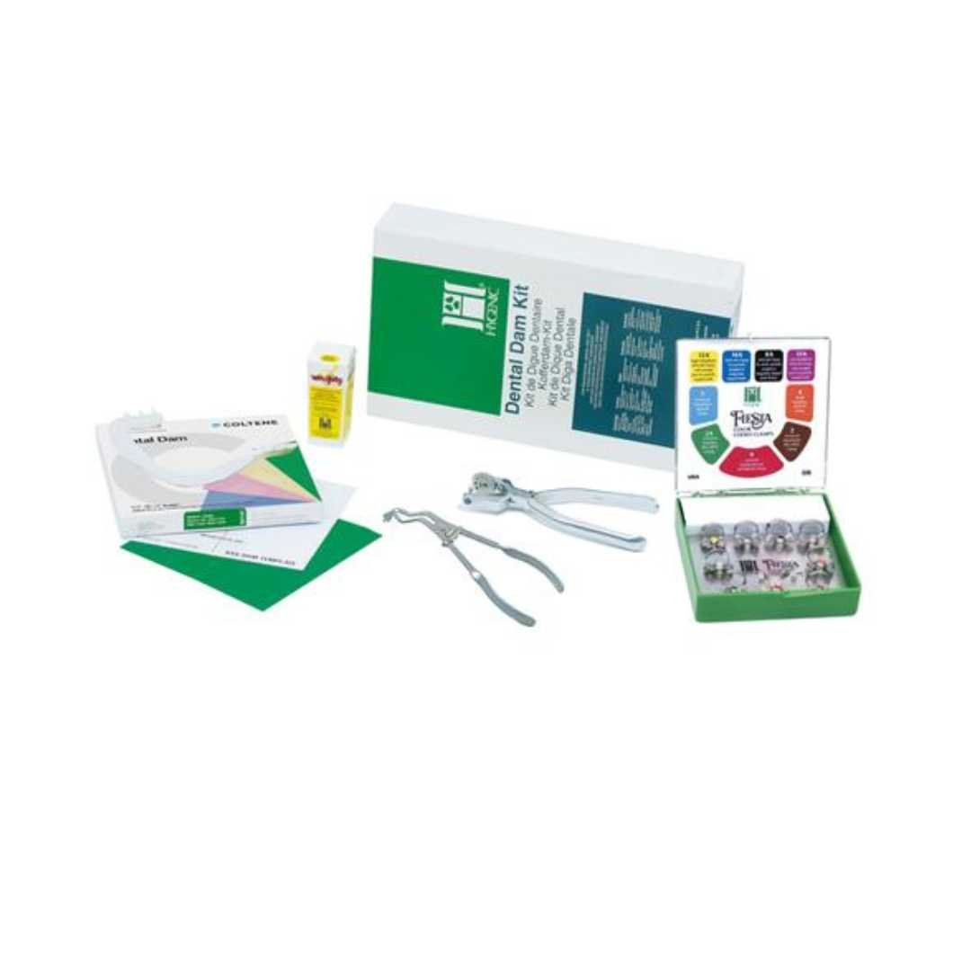 Hygenic Dental Dam Kit (Starter Kit with Winged Clamps) by www.tayatalnajoommedical.com